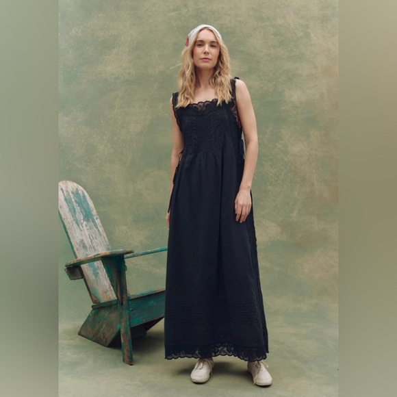 THE GREAT. Dresses & Skirts - The GREAT. The Attic Lace Dress in Black • NWT